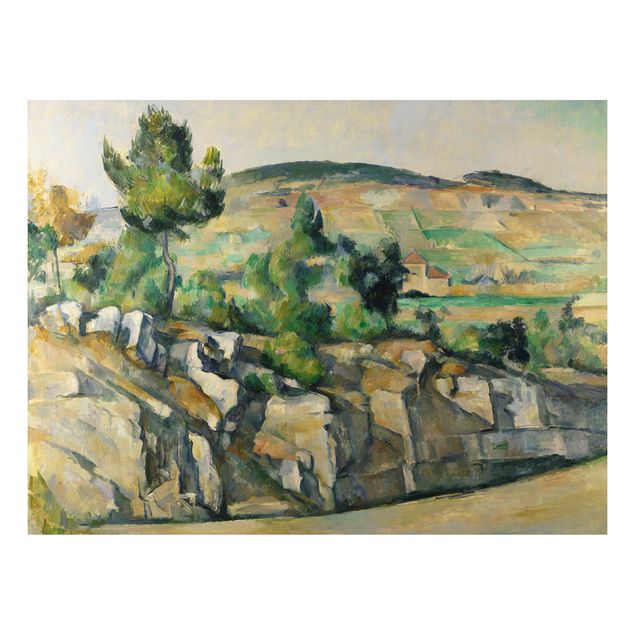 Quadros movimento artístico Impressionismo Paul Cézanne - Hillside In Provence