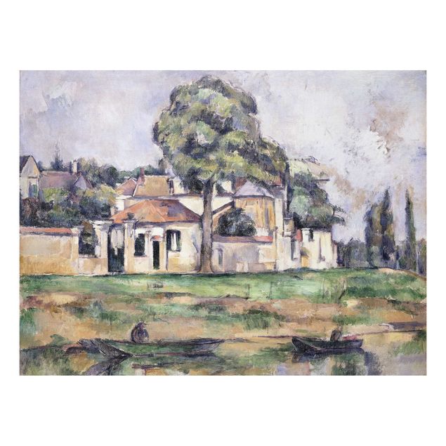 Quadros movimento artístico Impressionismo Paul Cézanne - Banks Of The Marne