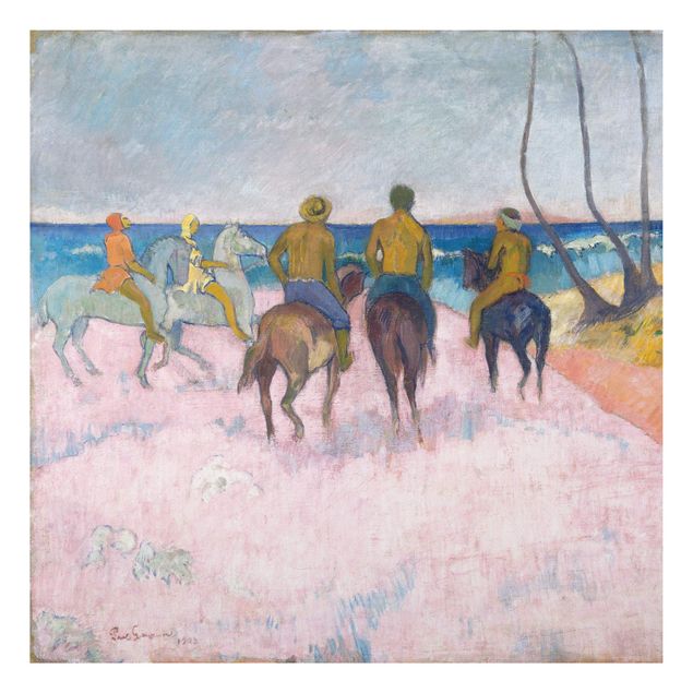 Quadros movimento artístico Impressionismo Paul Gauguin - Riders On The Beach