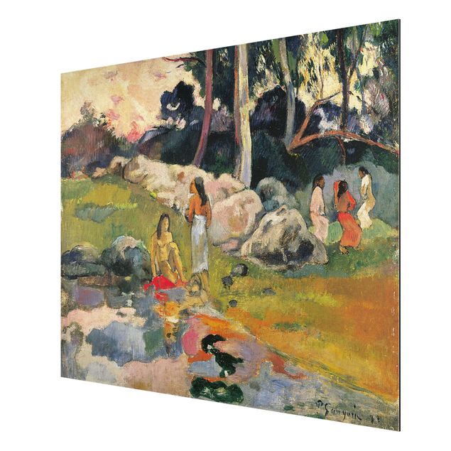 Quadros por movimento artístico Paul Gauguin - Women At The Banks Of River