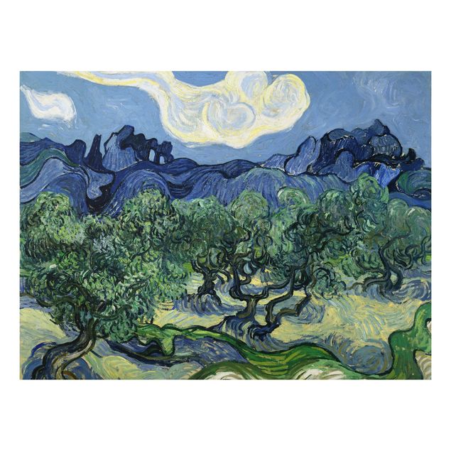 Quadros movimento artístico Impressionismo Vincent Van Gogh - Olive Trees