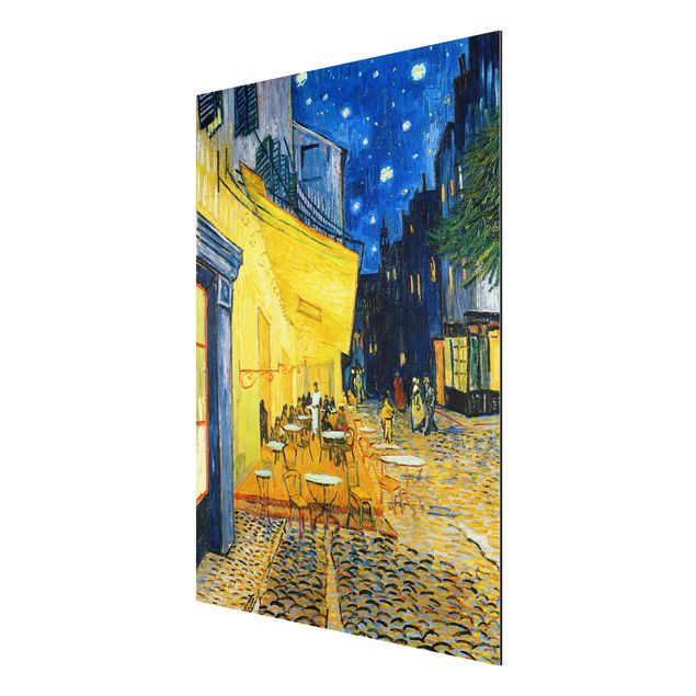 Quadros movimento artístico Pontilhismo Vincent van Gogh - Café Terrace at Night