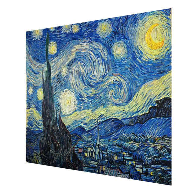 Quadros movimento artístico Pontilhismo Vincent Van Gogh - The Starry Night
