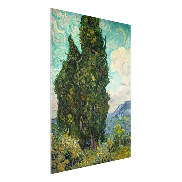 decoraçao para parede de cozinha Vincent van Gogh - Cypresses