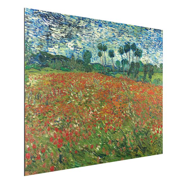 Quadros papoilas Vincent Van Gogh - Poppy Field