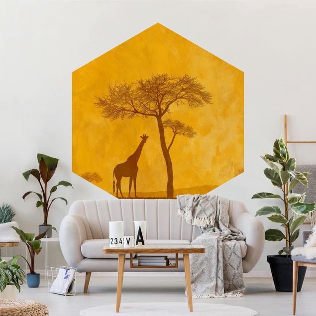Papel de parede girafas Amazing Kenya