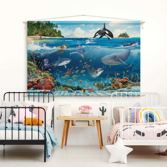 decoração para quartos infantis Animal Club International - Underwater World With Animals