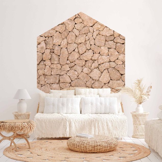 Papel de parede 3D Apulia Stonewall - Ancient Stone Wall Of Large Stones