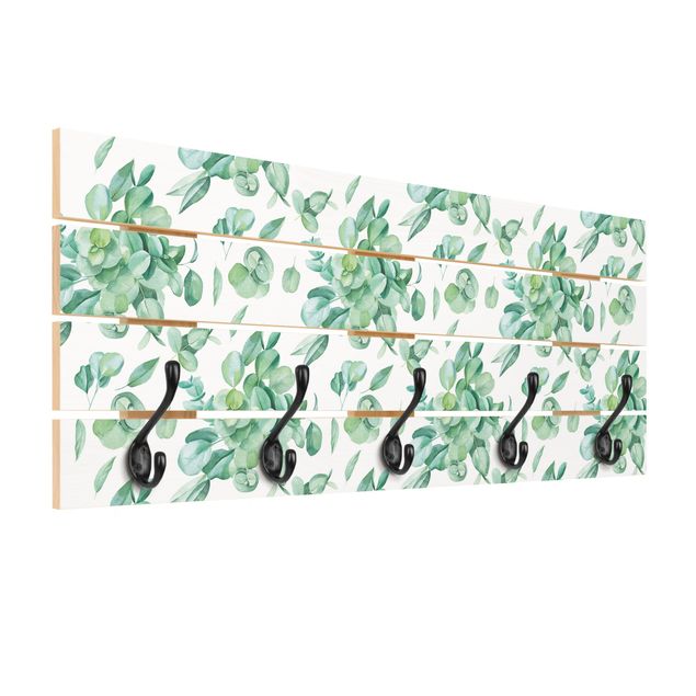Cabides de parede Watercolour Eucalyptus Bouquet Pattern
