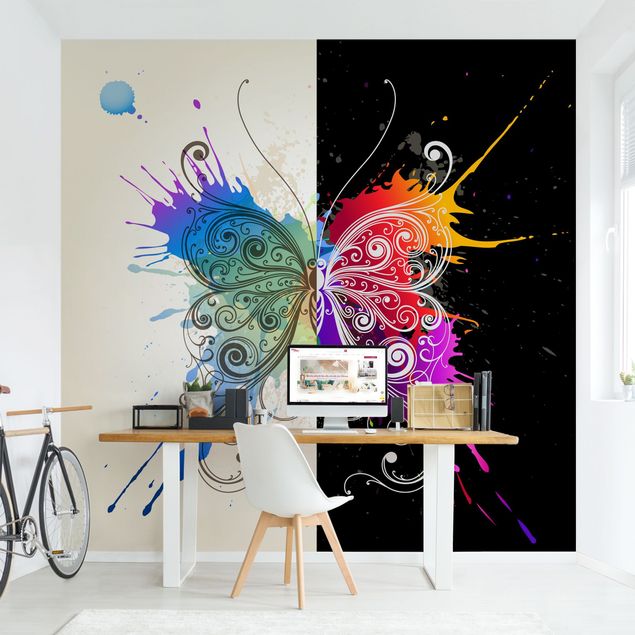 papel de parede para quarto de casal moderno Watercolour Contrast