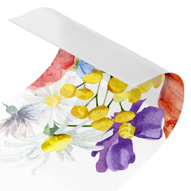 Películas autocolantes Watercolour Flowers