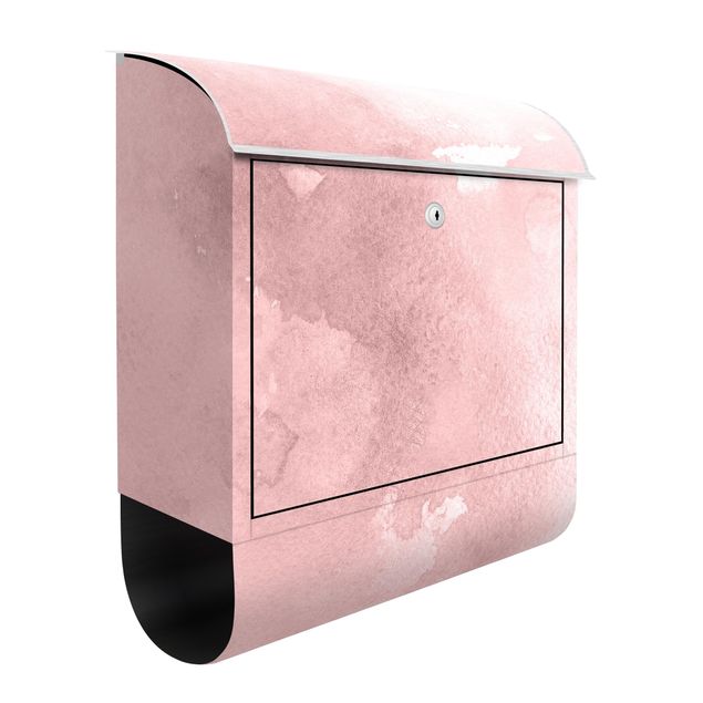 Caixas de correio em rosa Watercolour Pink Cotton Candy