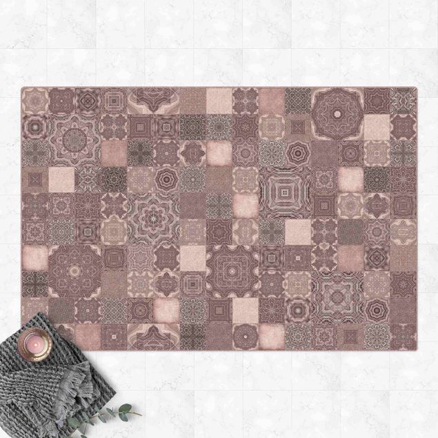 decoraçoes cozinha Art Deco Tiles Pink Marble With Shimmer