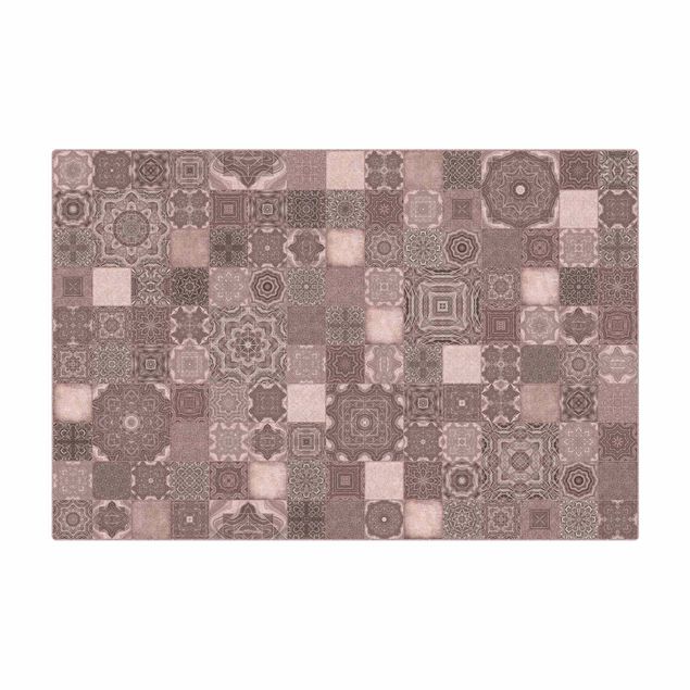 Quadros de Andrea Haase Art Deco Tiles Pink Marble With Shimmer