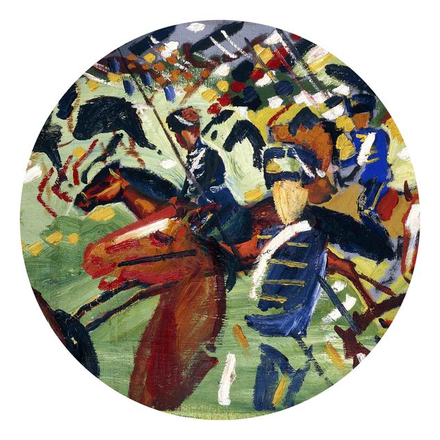 Quadros por movimento artístico August Macke - Hussars On A Sortie