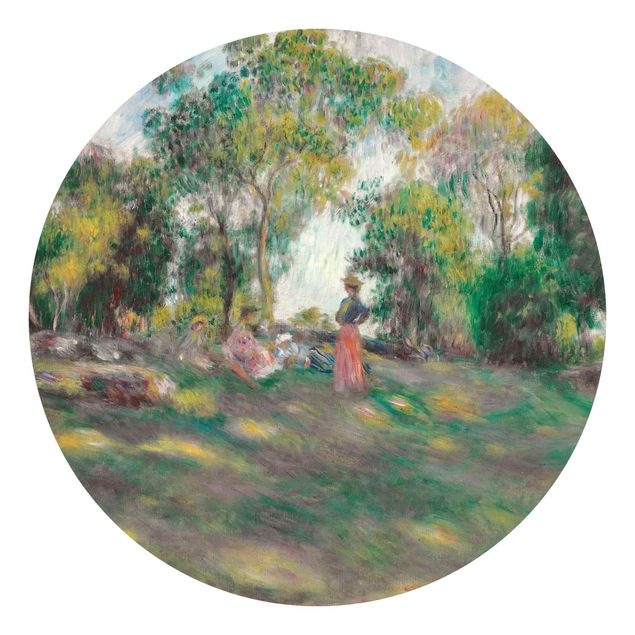 papel de parede para quarto de casal moderno Auguste Renoir - Landscape With Figures