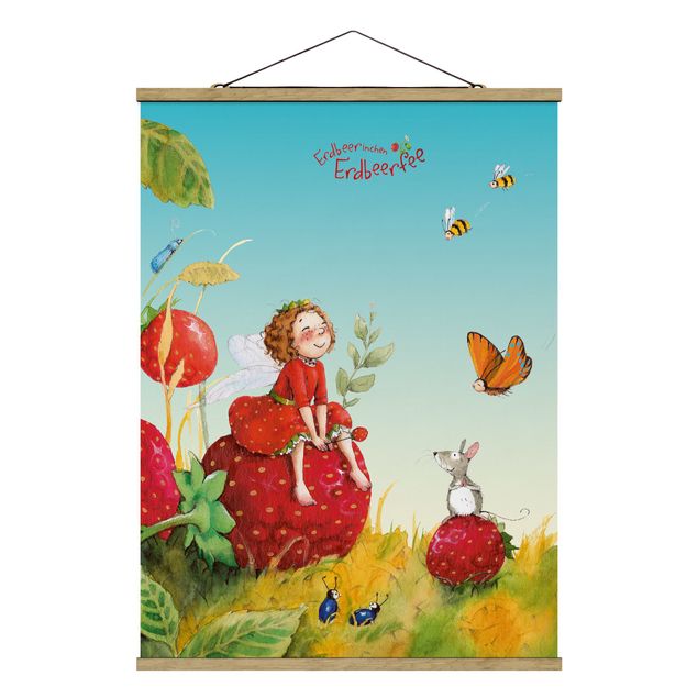 Quadros modernos Little Strawberry Strawberry Fairy - Enchanting