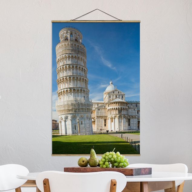 decoraçao para parede de cozinha The Leaning Tower of Pisa