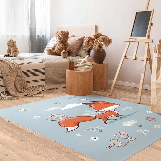Decoração para quarto infantil Fox And Mouse Travelling