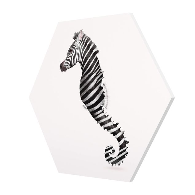 Quadros modernos Seahorse With Zebra Stripes