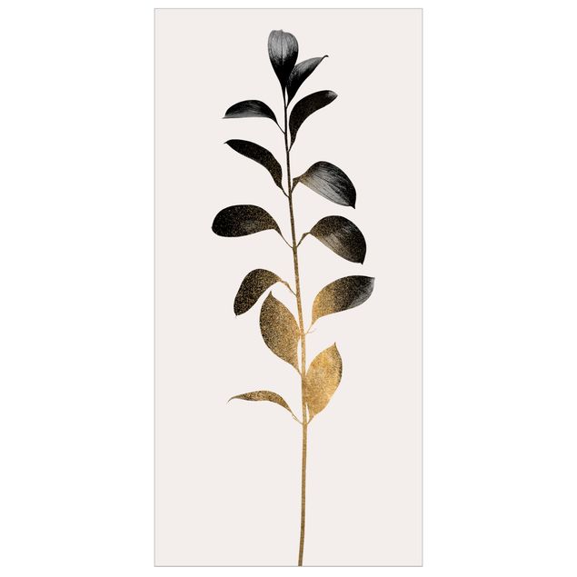 Divisórias de ambiente Graphical Plant World - Gold And Grey