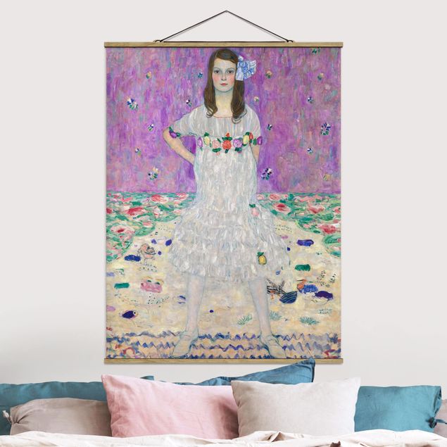 Quadros movimento artístico Art Déco Gustav Klimt - Mäda Primavesi