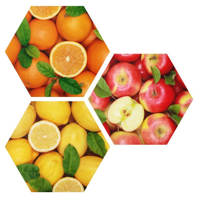 Quadros em laranja Fresh Fruit