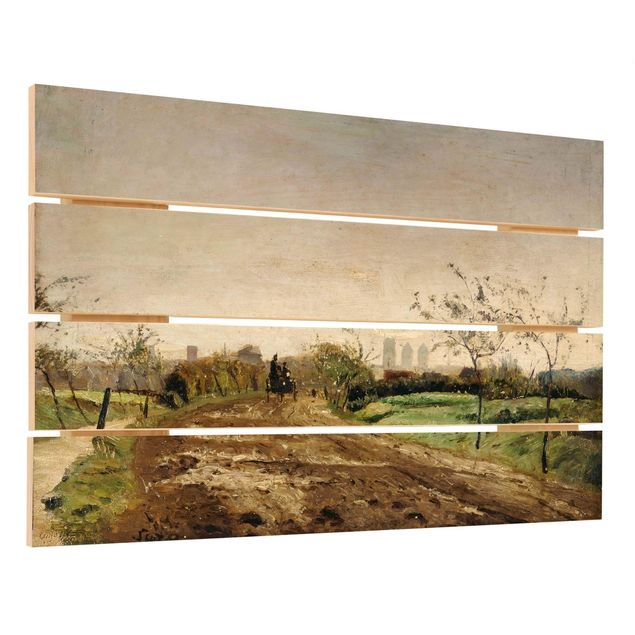 Quadros de Otto Modersohn Otto Modersohn - Morning Landscape with Carriage near Münster
