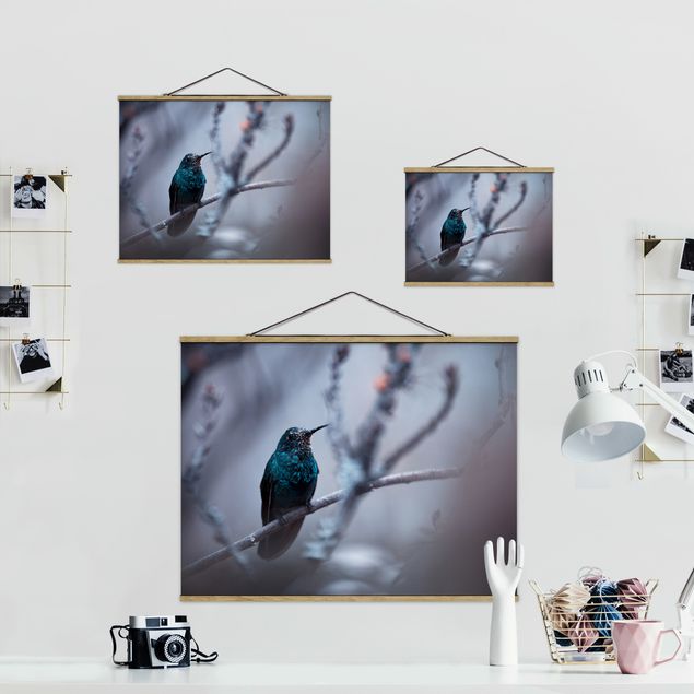 decoração quadros Hummingbird In Winter