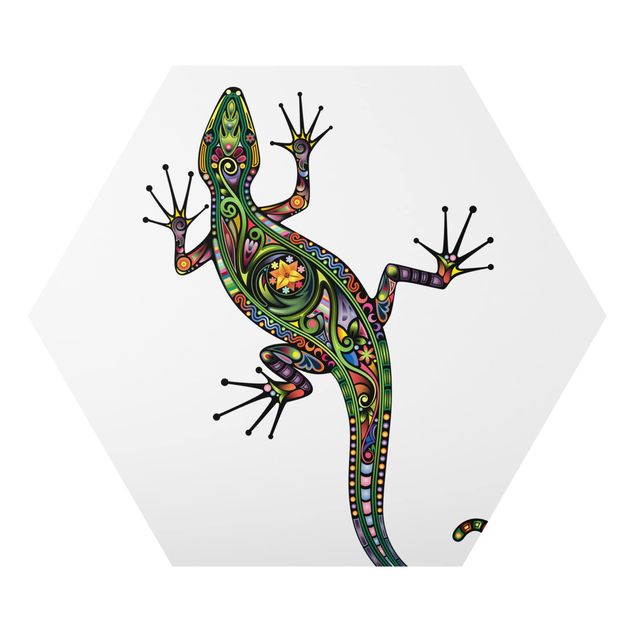 quadros para parede Gecko Pattern