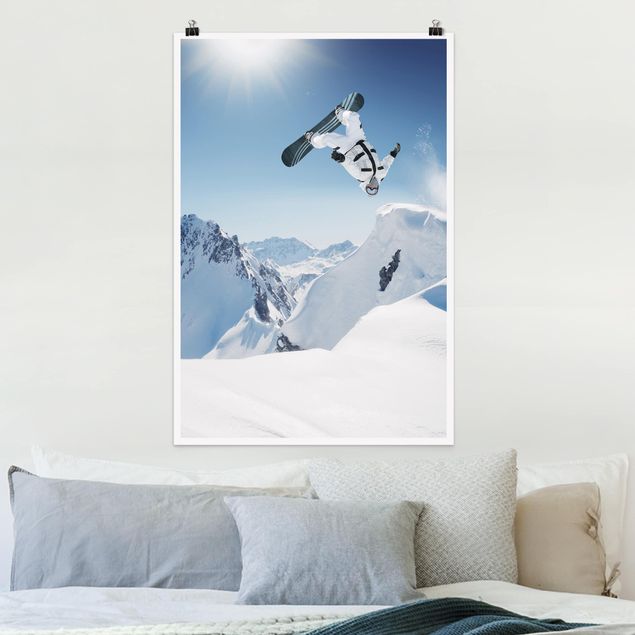 decoração quarto bebé Flying Snowboarder