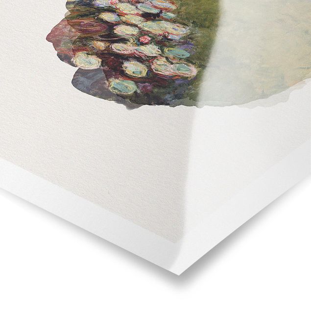 Posters flores WaterColours - Claude Monet - Water Lilies