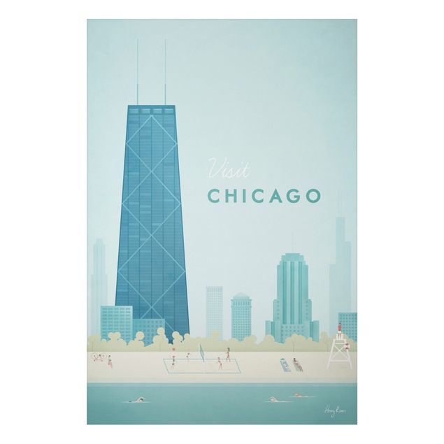 Quadros cidades Travel Poster - Chicago