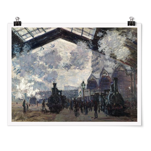 Posters quadros famosos Claude Monet - Gare Saint Lazare