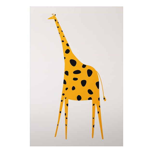 Quadros girafas Yellow Giraffe