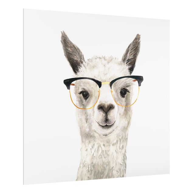 Painel antisalpicos Hip Lama With Glasses I