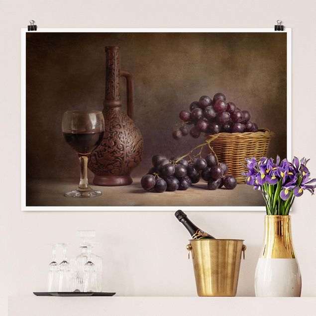 decoraçoes cozinha Still Life With Grapes