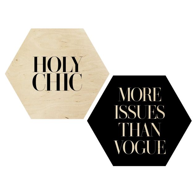 quadros em madeira para decoração Holy Chic & Vogue