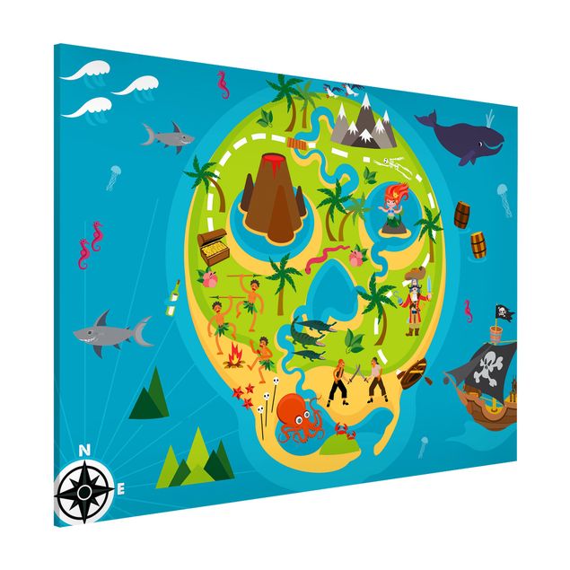 Decoração para quarto infantil Playoom Mat Pirates - Welcome To The Pirate Island