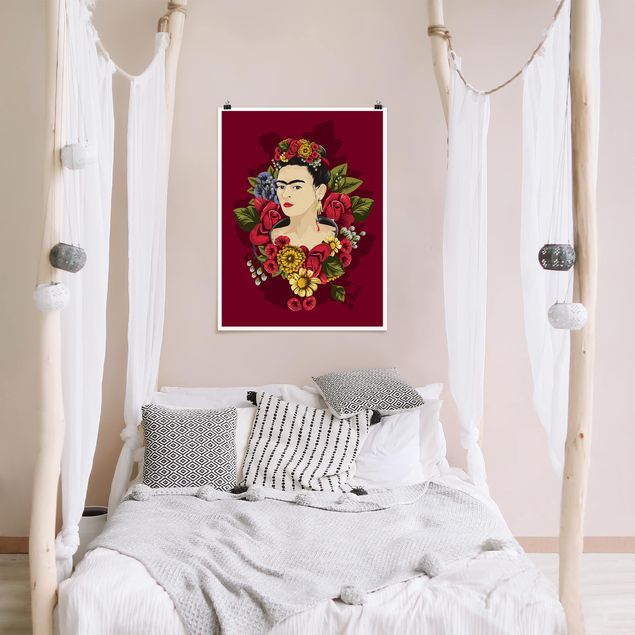 Posters flores Frida Kahlo - Roses