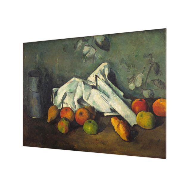 painéis antisalpicos Paul Cézanne - Milk Can And Apples