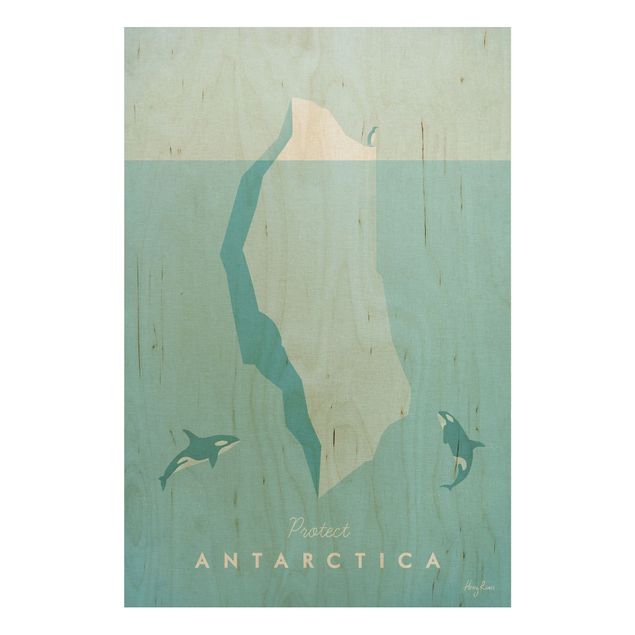 Quadros em madeira paisagens Travel Poster - Antarctica