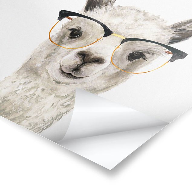 Quadros decorativos Hip Lama With Glasses I