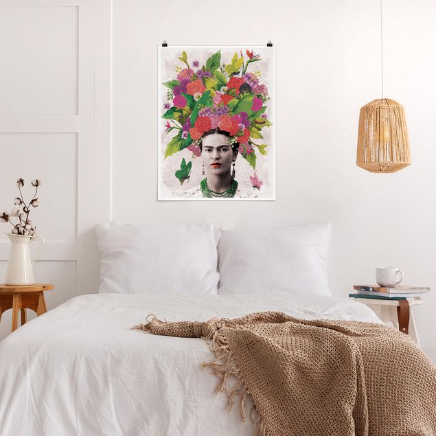 Posters flores Frida Kahlo - Flower Portrait