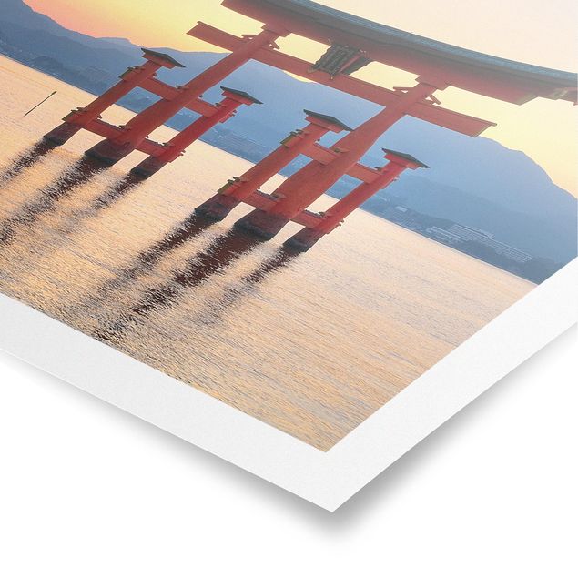 quadros de paisagens Torii At Itsukushima