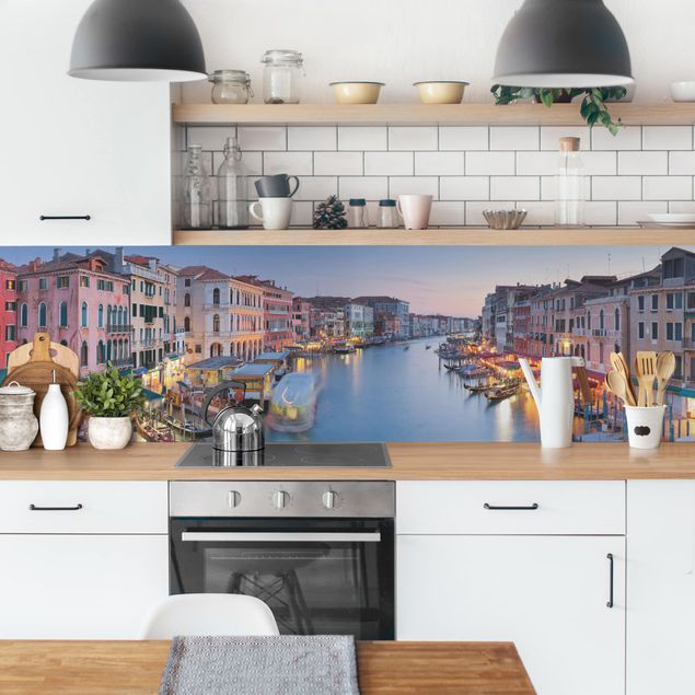 painel anti salpicos cozinha Evening On The Grand Canal In Venice