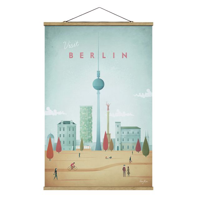 Quadros famosos Travel Poster - Berlin