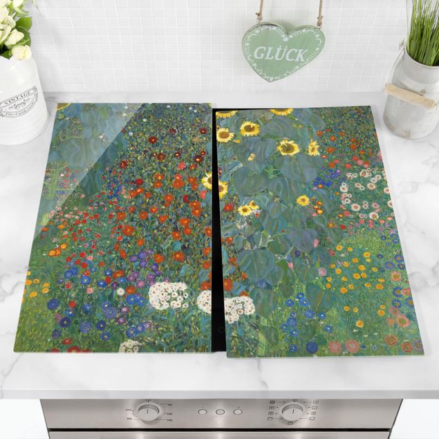 decoraçao cozinha Gustav Klimt - Garden Sunflowers