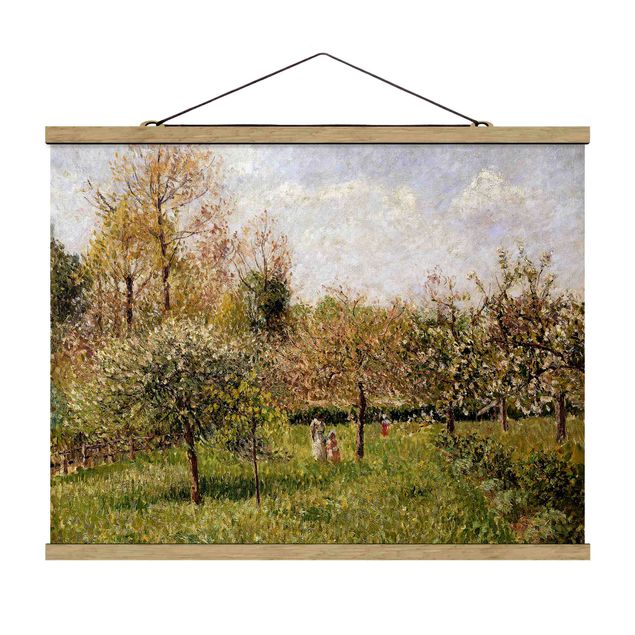 Quadros movimento artístico Pontilhismo Camille Pissarro - Spring In Eragny