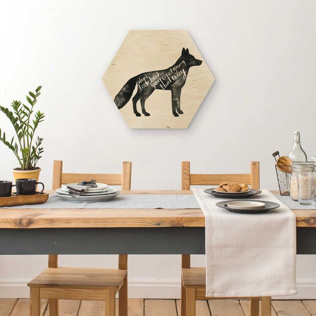 decoração quadros Animals With Wisdom - Fox